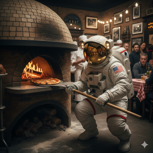 Lunar Hearth: Wood-Fired Pizza Oven Graphic T-Shirt