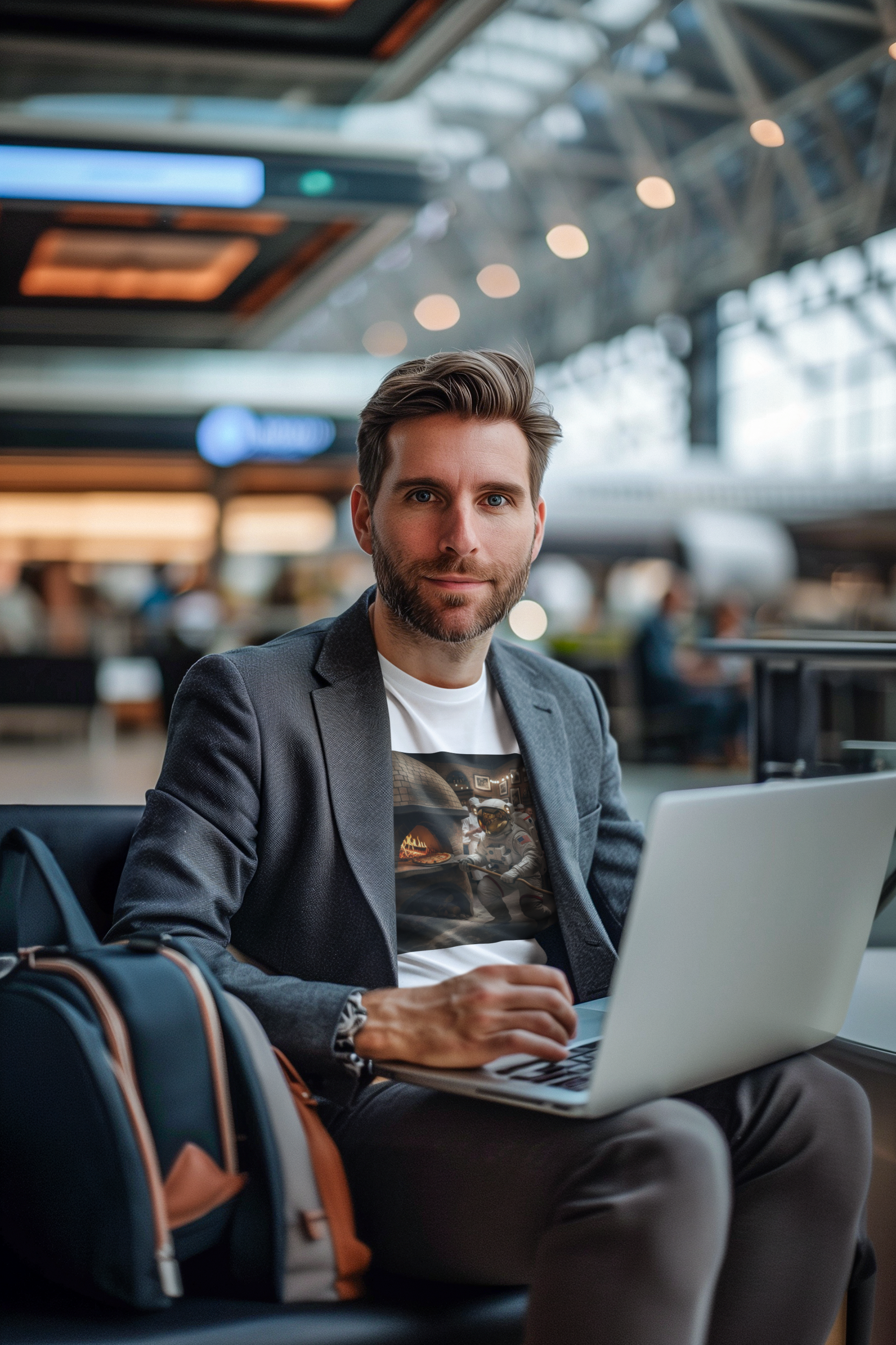 Lunar Hearth: Wood-Fired Pizza Oven Graphic T-Shirt