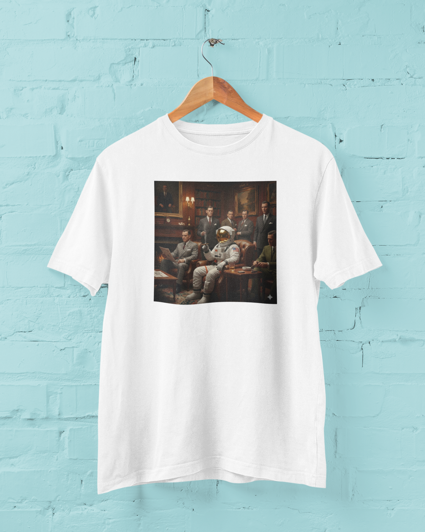 The Boardroom Mission: Library Lounge Graphic Tee Strategy, Smoke, and Zero-Gravity Ambition.