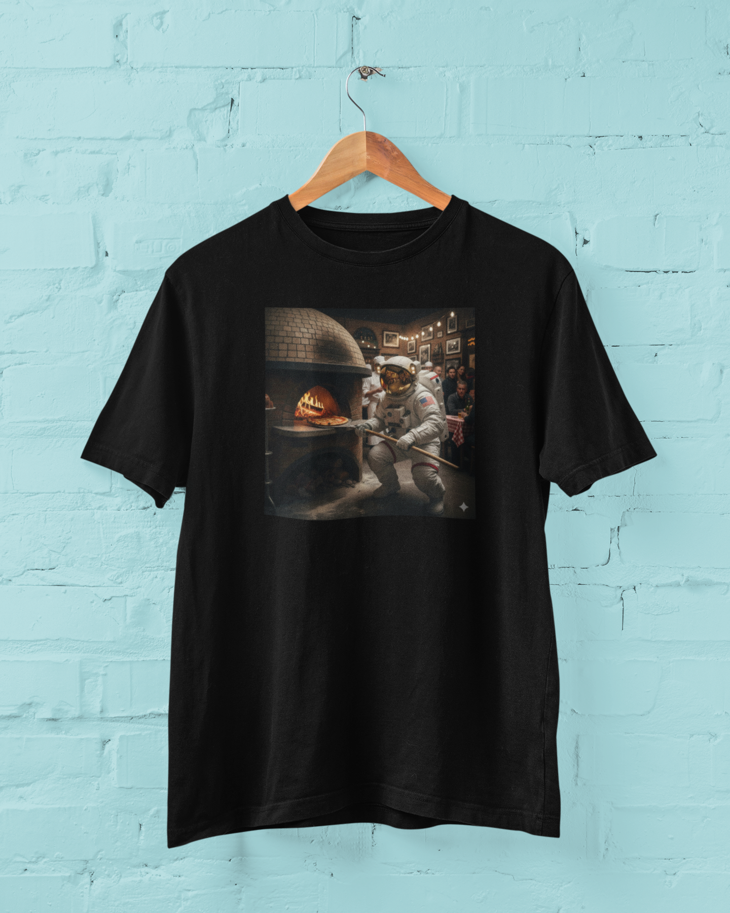 Lunar Hearth: Wood-Fired Pizza Oven Graphic T-Shirt