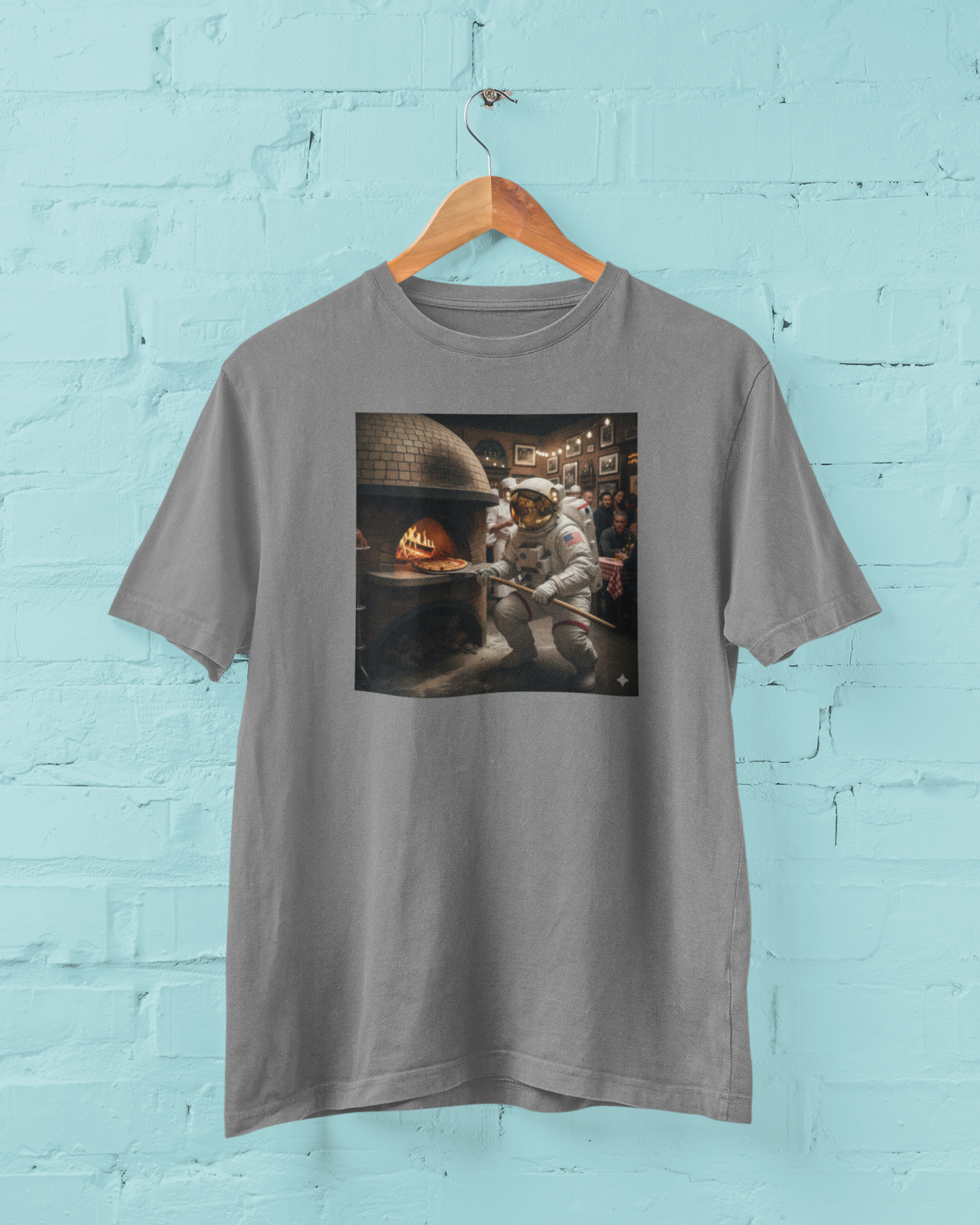 Lunar Hearth: Wood-Fired Pizza Oven Graphic T-Shirt